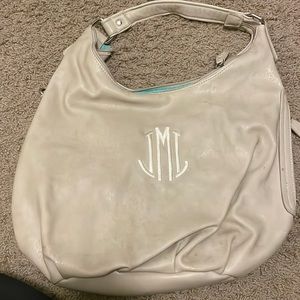 Initials inc purse embroidered initials JLM